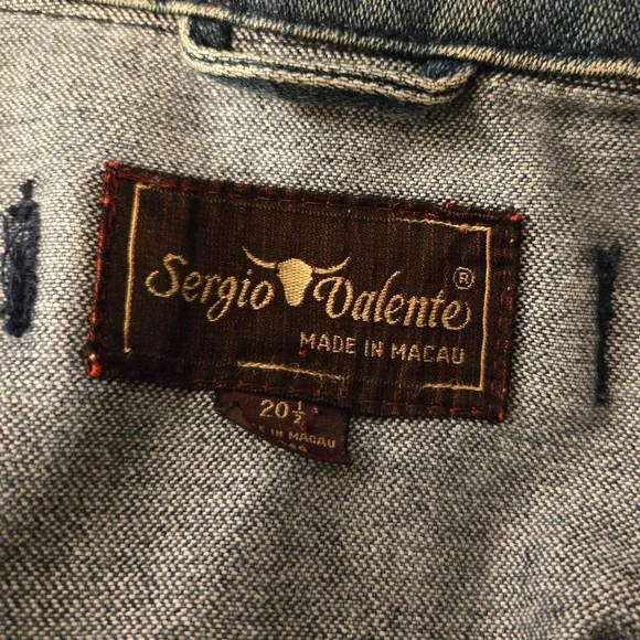 Sergio Valente Denim Jean Jacket Stone Washed Vintage Bomber 80s 90s Streetwear